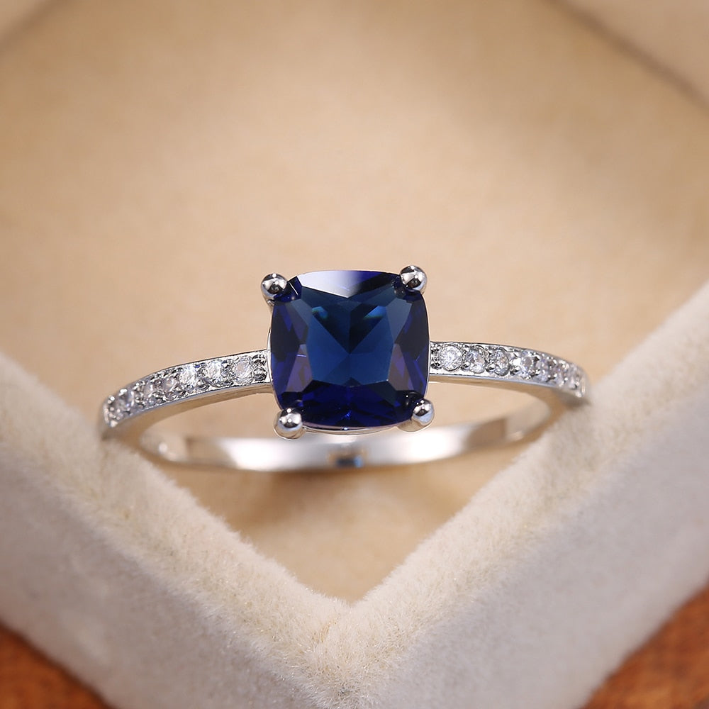 Stylish Topaz Silver Ring - Rings - Pretland | Spiritual Crystals & Jewelry