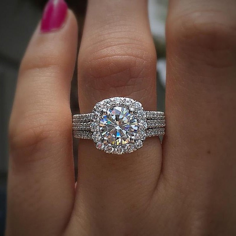 Luminous Aura Cubic Zirconia Ring - Rings - Pretland | Spiritual Crystals & Jewelry