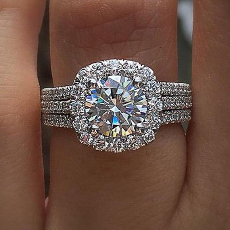 Luminous Aura Cubic Zirconia Ring - Rings - Pretland | Spiritual Crystals & Jewelry