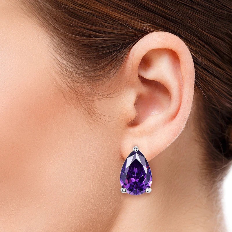 Magnificent Amethyst 925 Sterling Silver Earrings