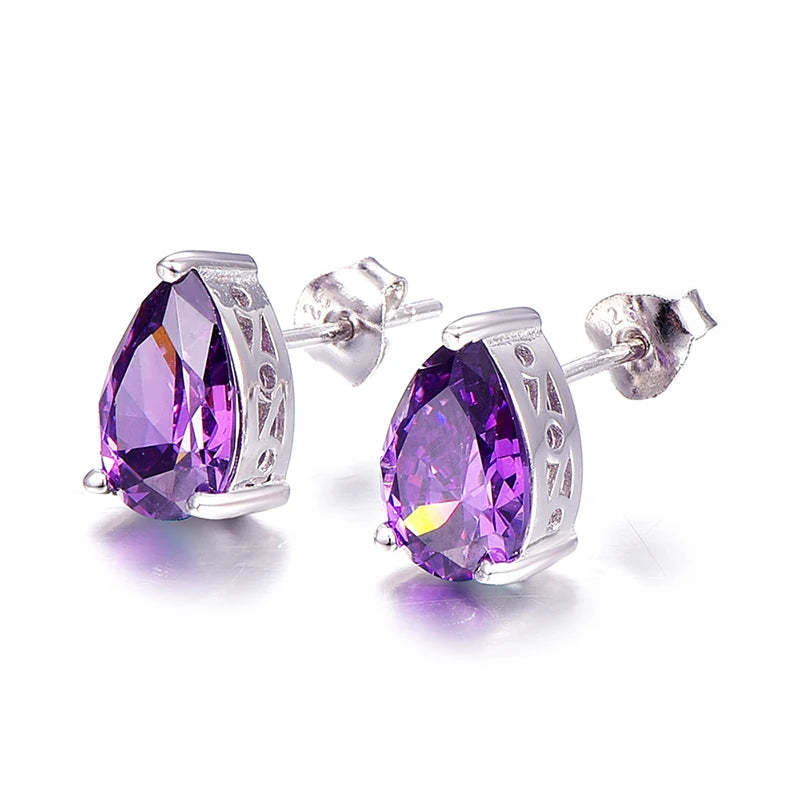 Magnificent Amethyst 925 Sterling Silver Earrings