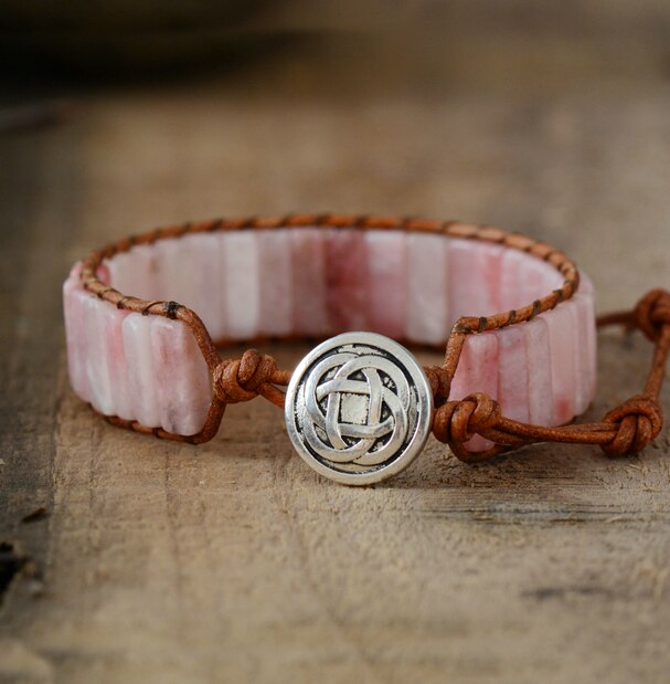 Pink Opal Beauty Bracelet - Bracelets - Pretland | Spiritual Crystals & Jewelry