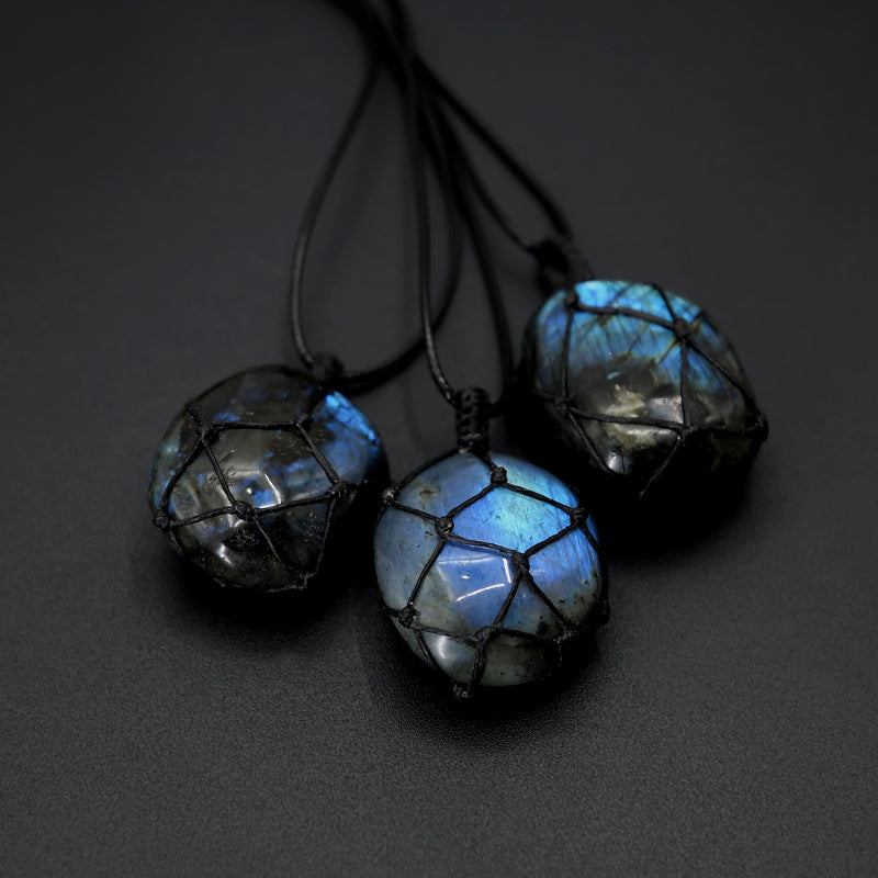 Powerful Protection Labradorite Necklace - Necklaces - Pretland | Spiritual Crystals & Jewelry