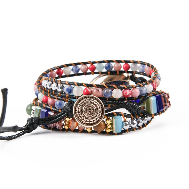 Intense Imperial Jasper Bracelet - Wrap Bracelets - Pretland | Spiritual Crystals & Jewelry