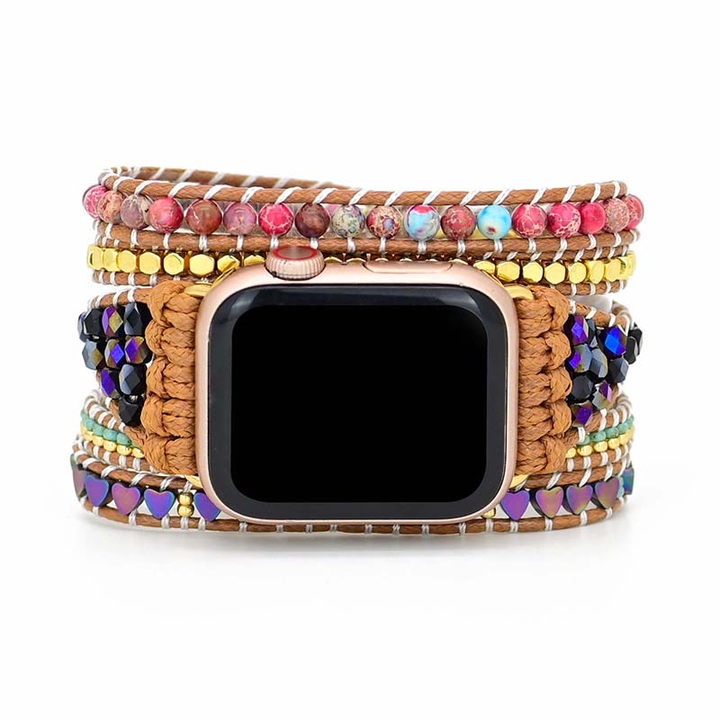 Hematite Apple Watch Strap - Apple Watch Straps - Pretland | Spiritual Crystals & Jewelry