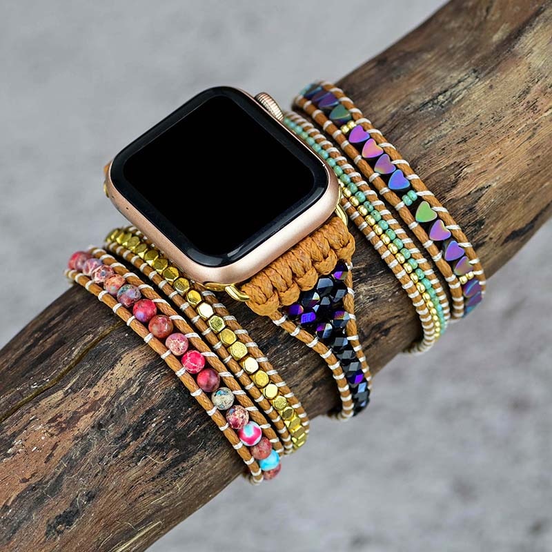 Hematite Apple Watch Strap - Apple Watch Straps - Pretland | Spiritual Crystals & Jewelry