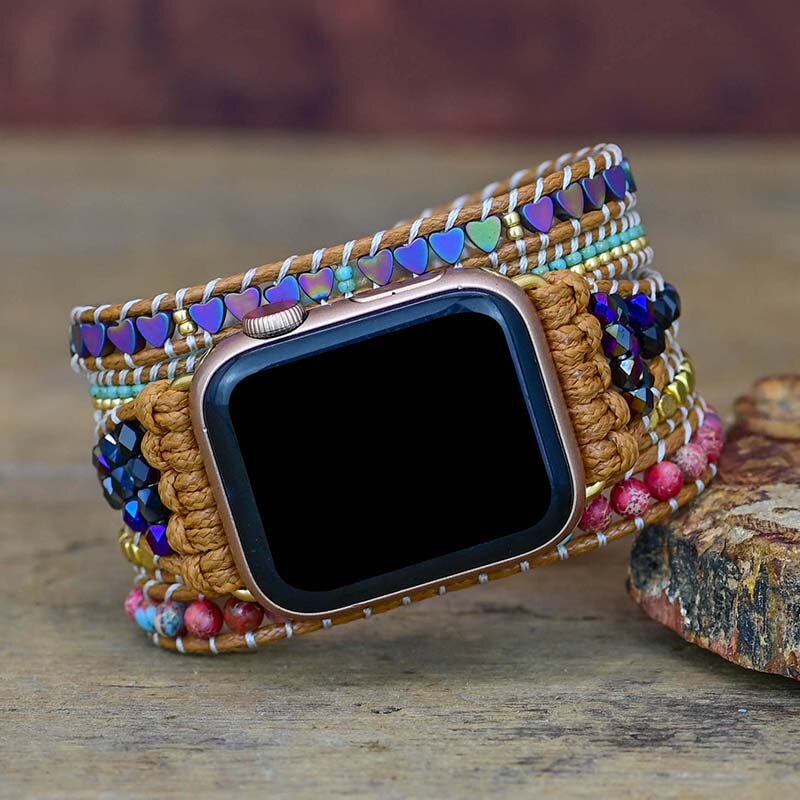 Hematite Apple Watch Strap - Apple Watch Straps - Pretland | Spiritual Crystals & Jewelry