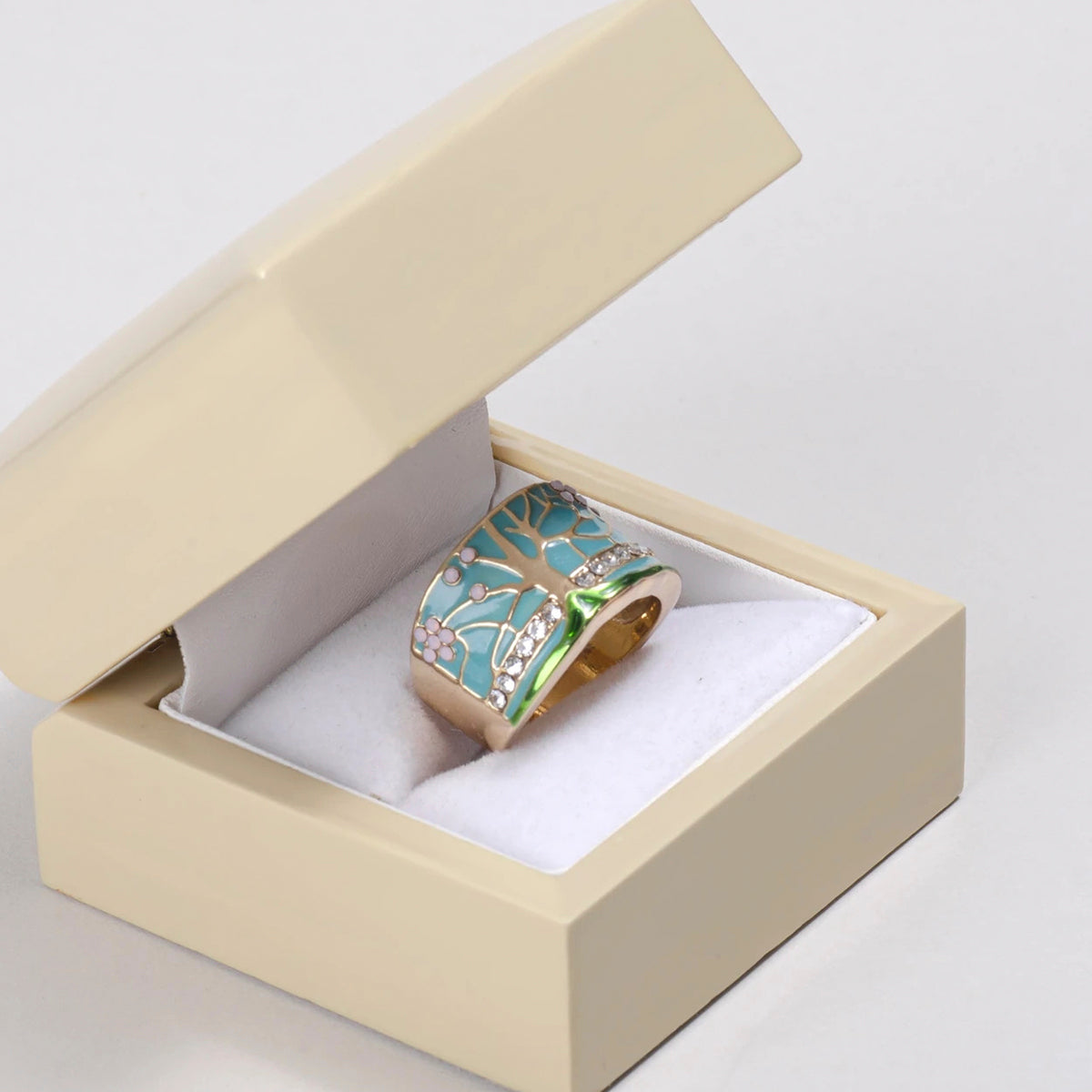 Lucky Tree Opal Ring - Rings - Pretland | Spiritual Crystals & Jewelry