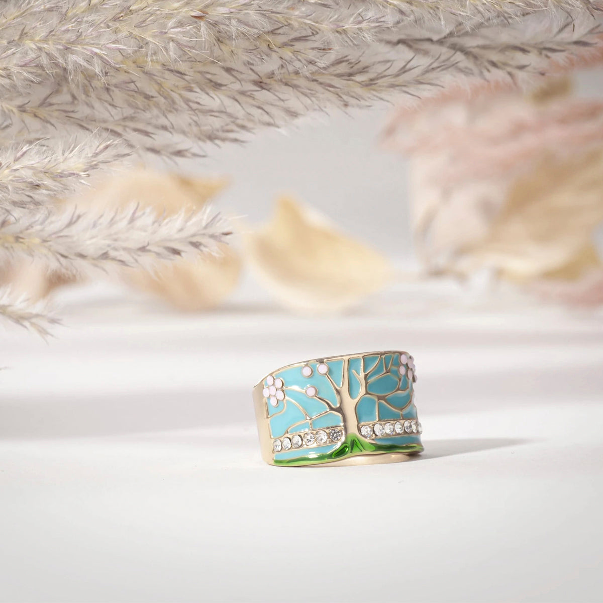 Lucky Tree Opal Ring - Rings - Pretland | Spiritual Crystals & Jewelry