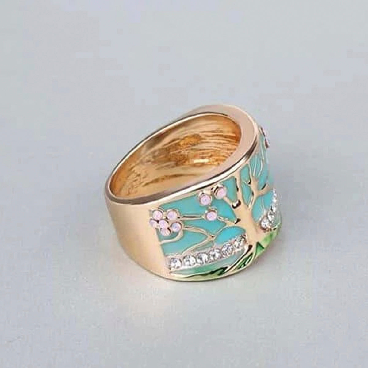 Lucky Tree Opal Ring - Rings - Pretland | Spiritual Crystals & Jewelry