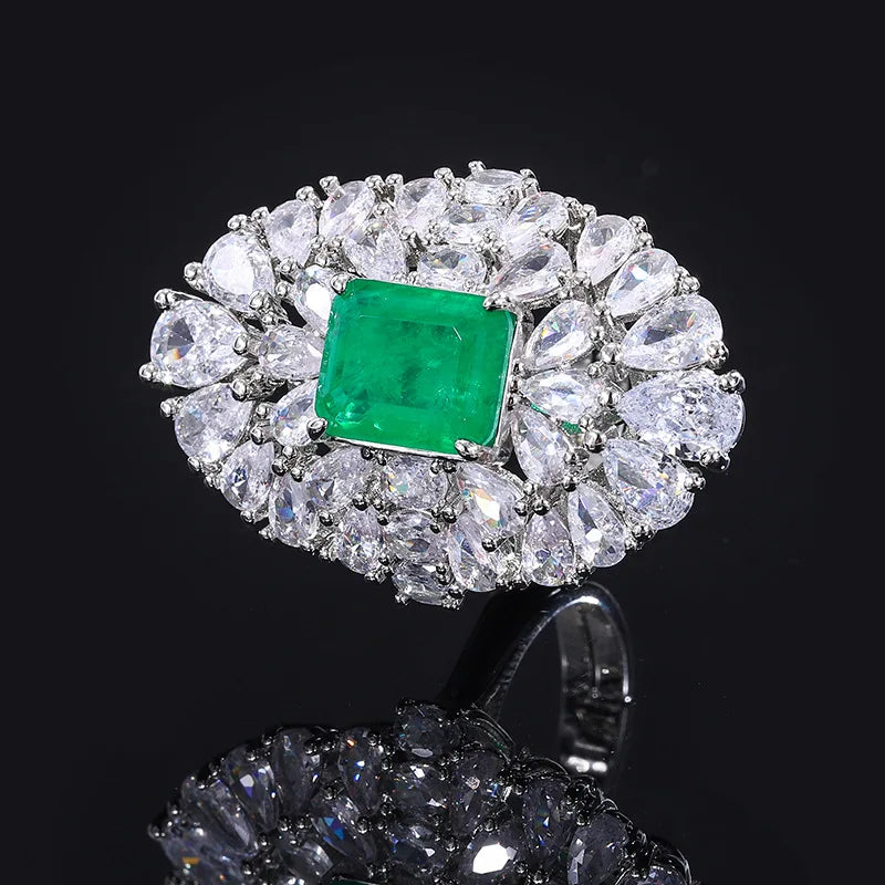 Royal Emerald Adjustable Ring