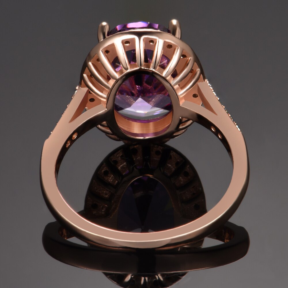 Luxury Amethyst Sterling Silver Ring - Rings - Pretland | Spiritual Crystals & Jewelry