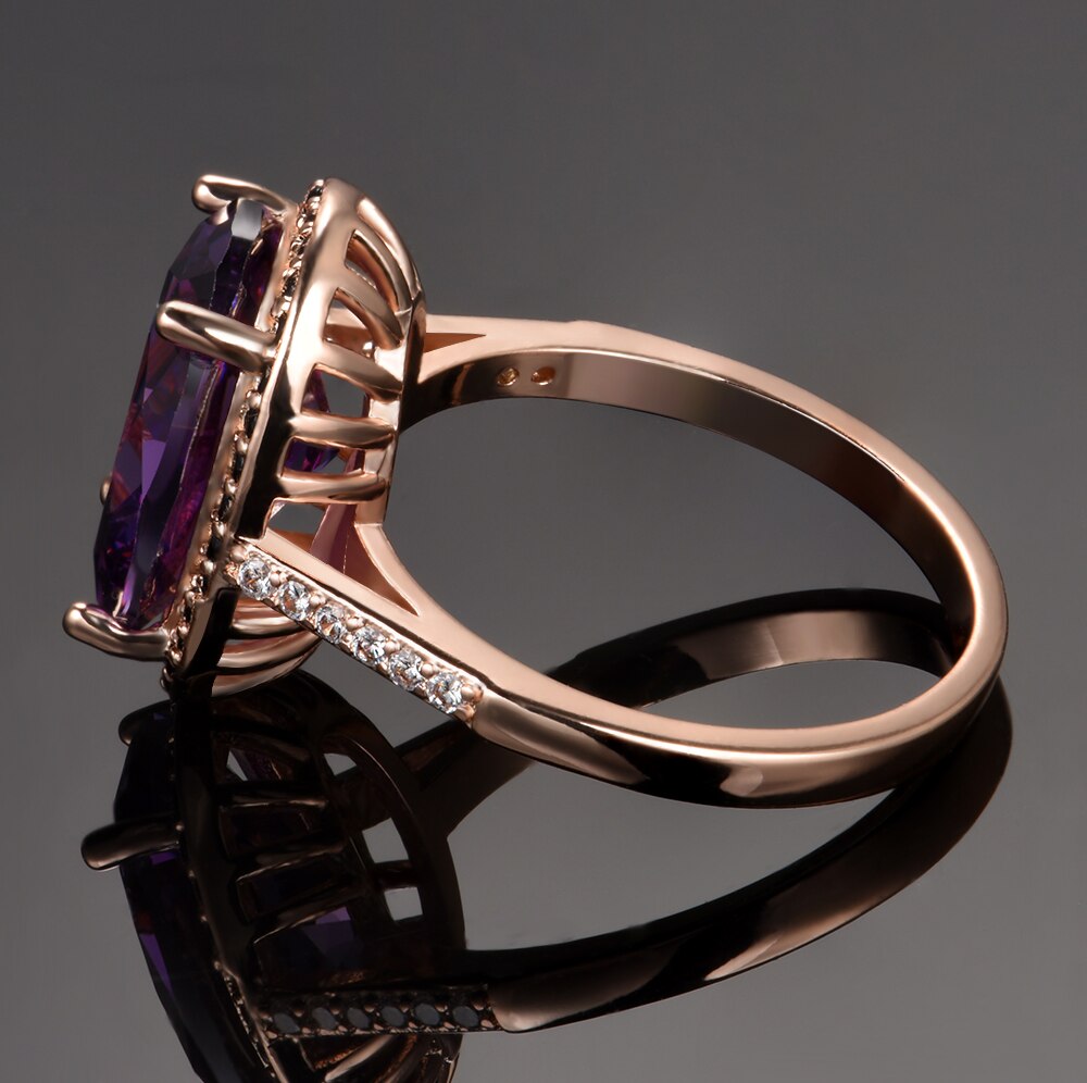 Luxury Amethyst Sterling Silver Ring - Rings - Pretland | Spiritual Crystals & Jewelry