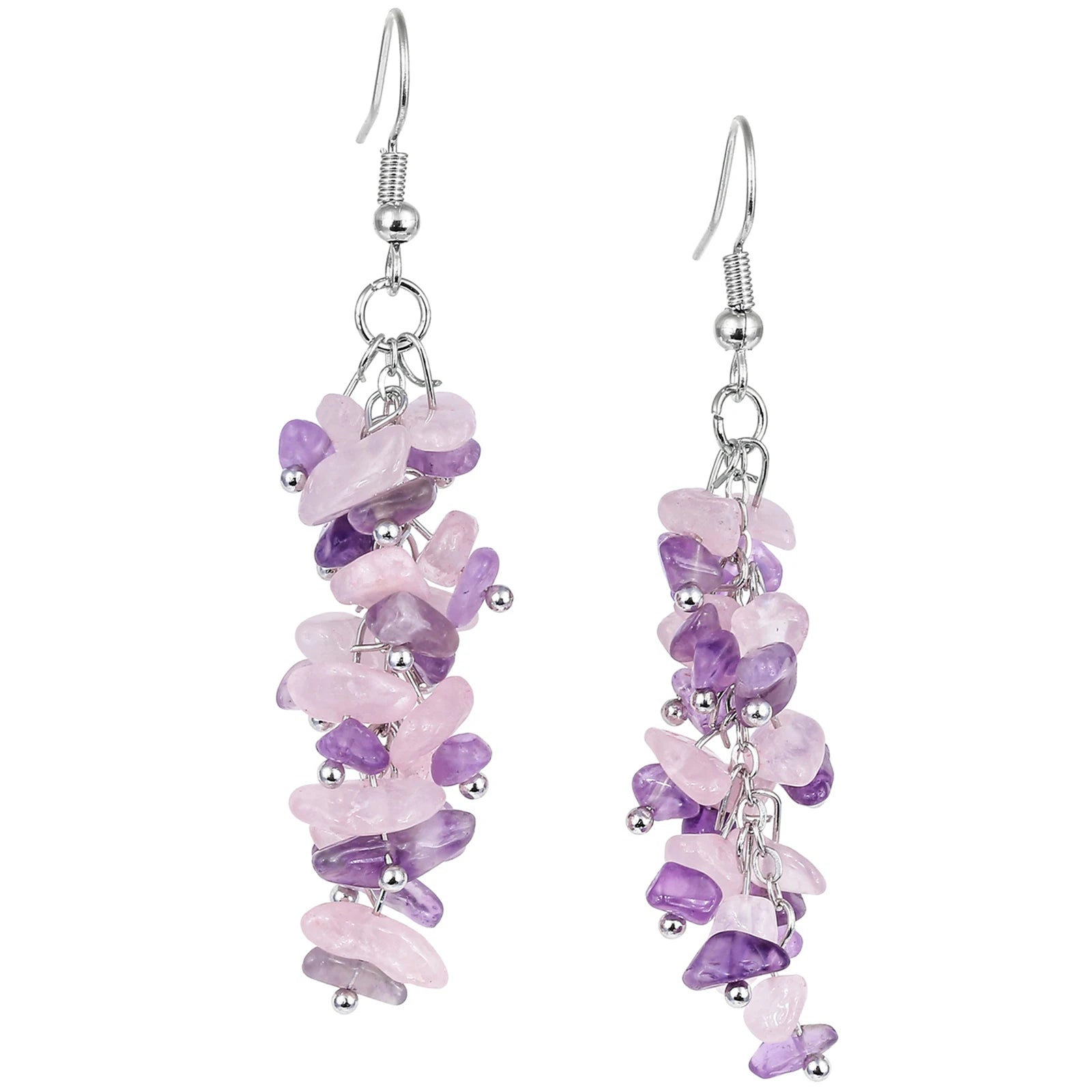 Natural Stone Drop Earrings Reiki Healing