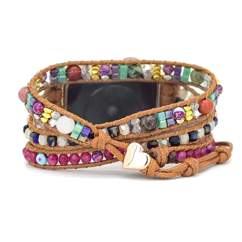 Natural Agate Apple Watch Strap - Apple Watch Straps - Pretland | Spiritual Crystals & Jewelry