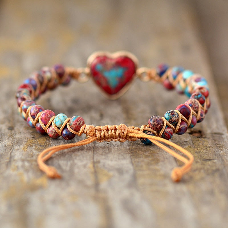 Spiritual Happiness Jasper Bracelet - Bracelets - Pretland | Spiritual Crystals & Jewelry