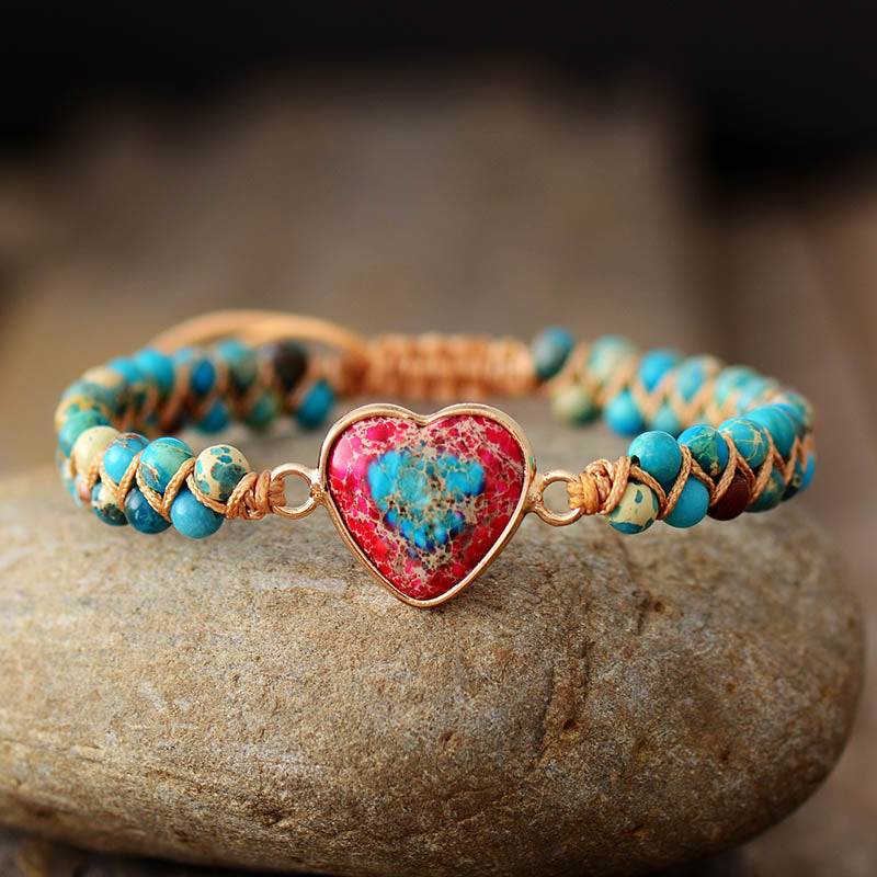 Spiritual Happiness Jasper Bracelet - Bracelets - Pretland | Spiritual Crystals & Jewelry