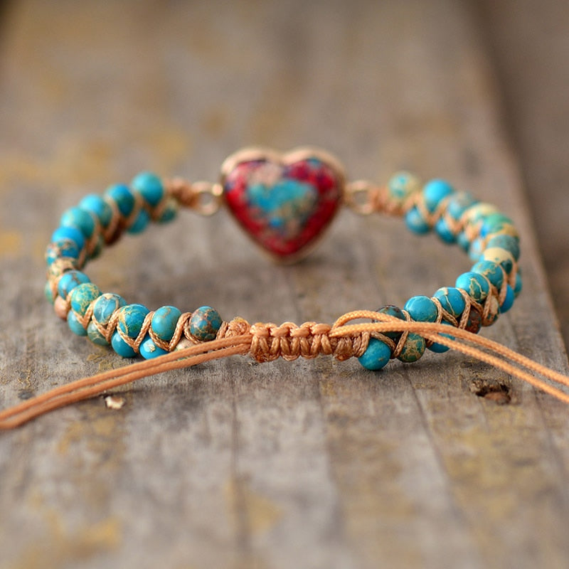 Spiritual Happiness Jasper Bracelet - Bracelets - Pretland | Spiritual Crystals & Jewelry