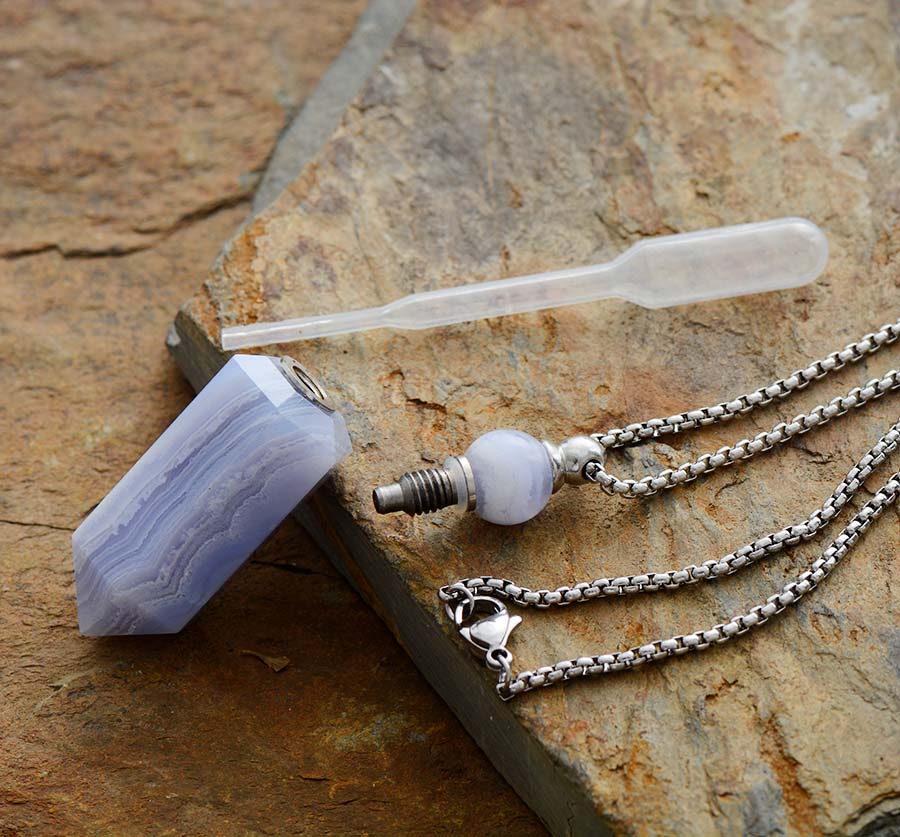 Handmade Crystal Perfume Bottle Necklace - Necklaces - Pretland | Spiritual Crystals & Jewelry