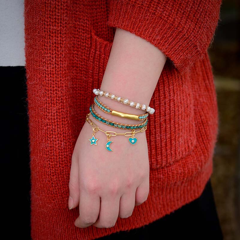 River of Pearls Wrap Bracelet - Wrap Bracelets - Pretland | Spiritual Crystals & Jewelry