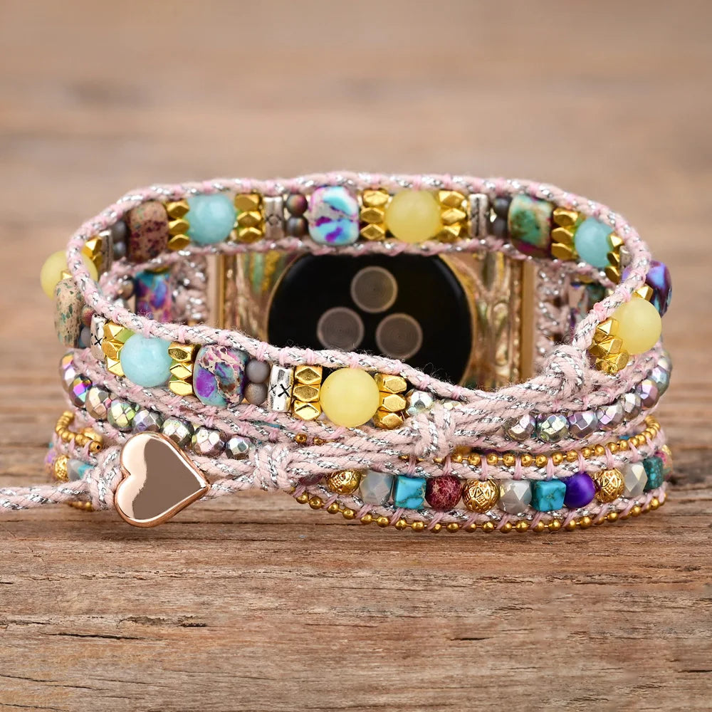Boho Style Jasper Apple Watch Strap