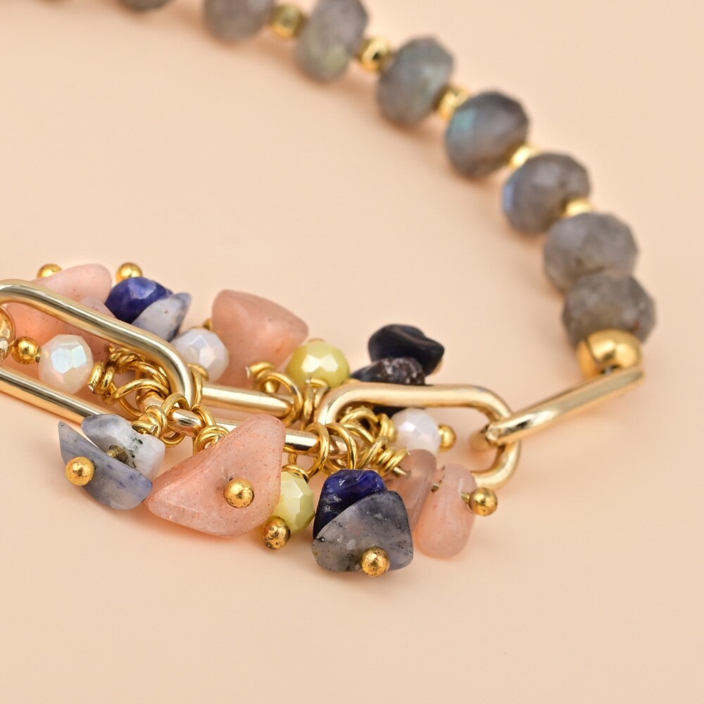 Boho Design Labradorite Bracelet - Bracelets - Pretland | Spiritual Crystals & Jewelry