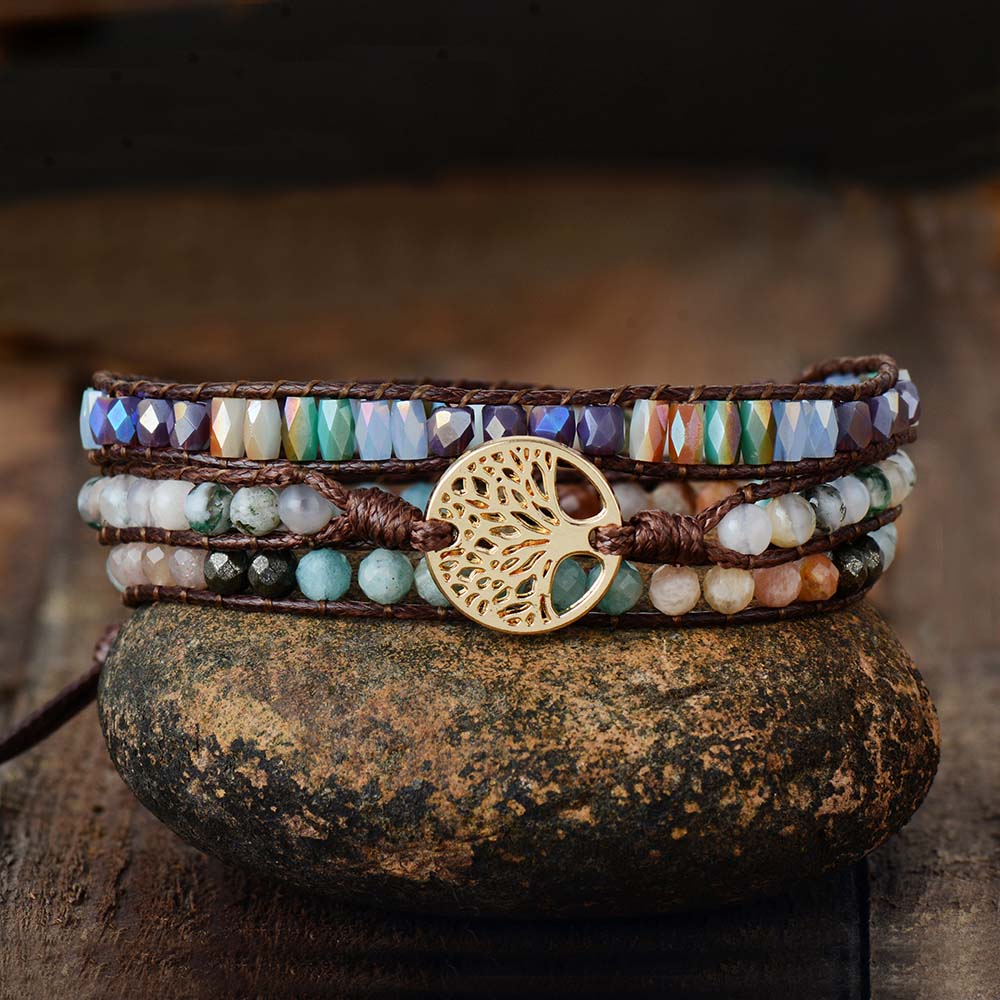 Tree of Life Vegan Bracelet - Wrap Bracelets - Pretland | Spiritual Crystals & Jewelry