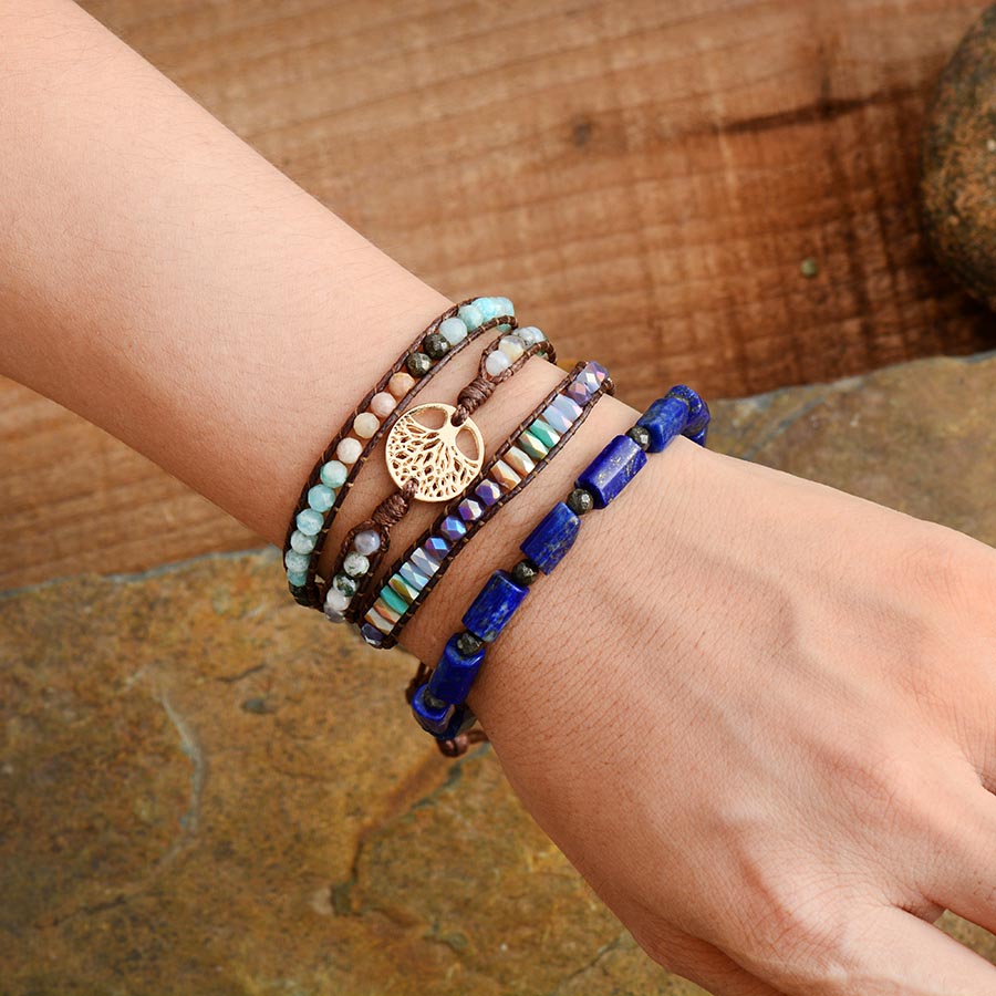 Tree of Life Vegan Bracelet - Wrap Bracelets - Pretland | Spiritual Crystals & Jewelry