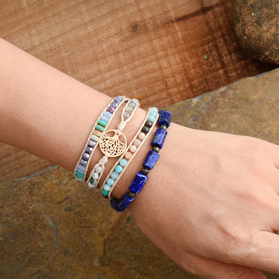 Tree of Life Vegan Bracelet - Wrap Bracelets - Pretland | Spiritual Crystals & Jewelry
