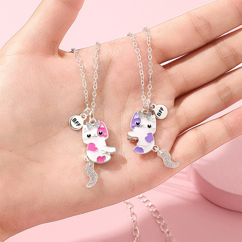 Cute Best Friend Cats Necklaces - Necklaces - Pretland | Spiritual Crystals & Jewelry