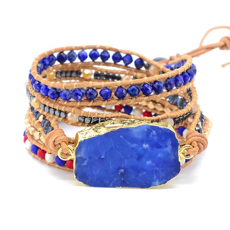 Independent Healing Topaz Bracelet - Wrap Bracelets - Pretland | Spiritual Crystals & Jewelry