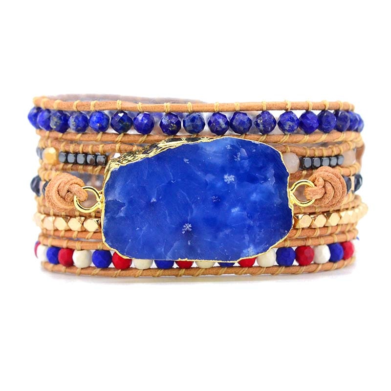 Independent Healing Topaz Bracelet - Wrap Bracelets - Pretland | Spiritual Crystals & Jewelry