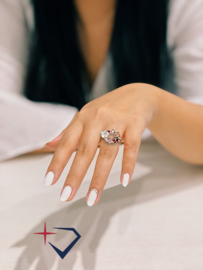 Spring Joy Rose Quartz Ring - Rings - Pretland | Spiritual Crystals & Jewelry