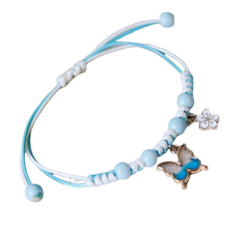 Blue Butterfly Charm Bracelet - Bracelets - Pretland | Spiritual Crystals & Jewelry