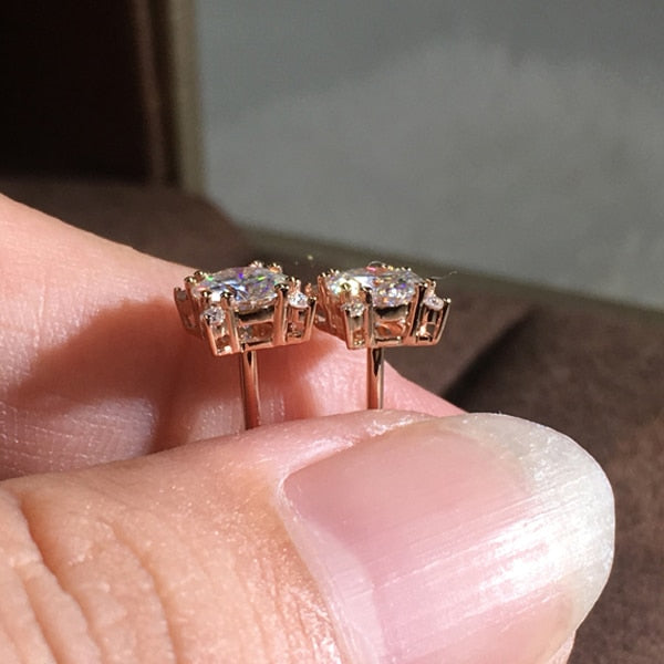 Glowing Flower Stud Earrings - Earrings - Pretland | Spiritual Crystals & Jewelry