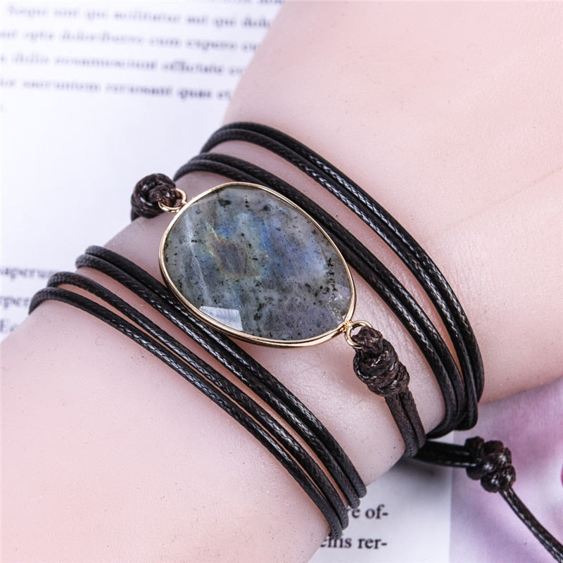 Spirit Boho Labradorite Bracelet - Wrap Bracelets - Pretland | Spiritual Crystals & Jewelry