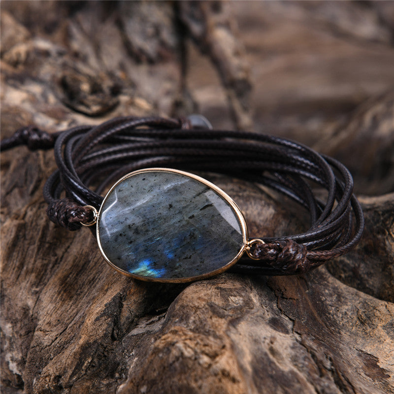 Spirit Boho Labradorite Bracelet - Wrap Bracelets - Pretland | Spiritual Crystals & Jewelry