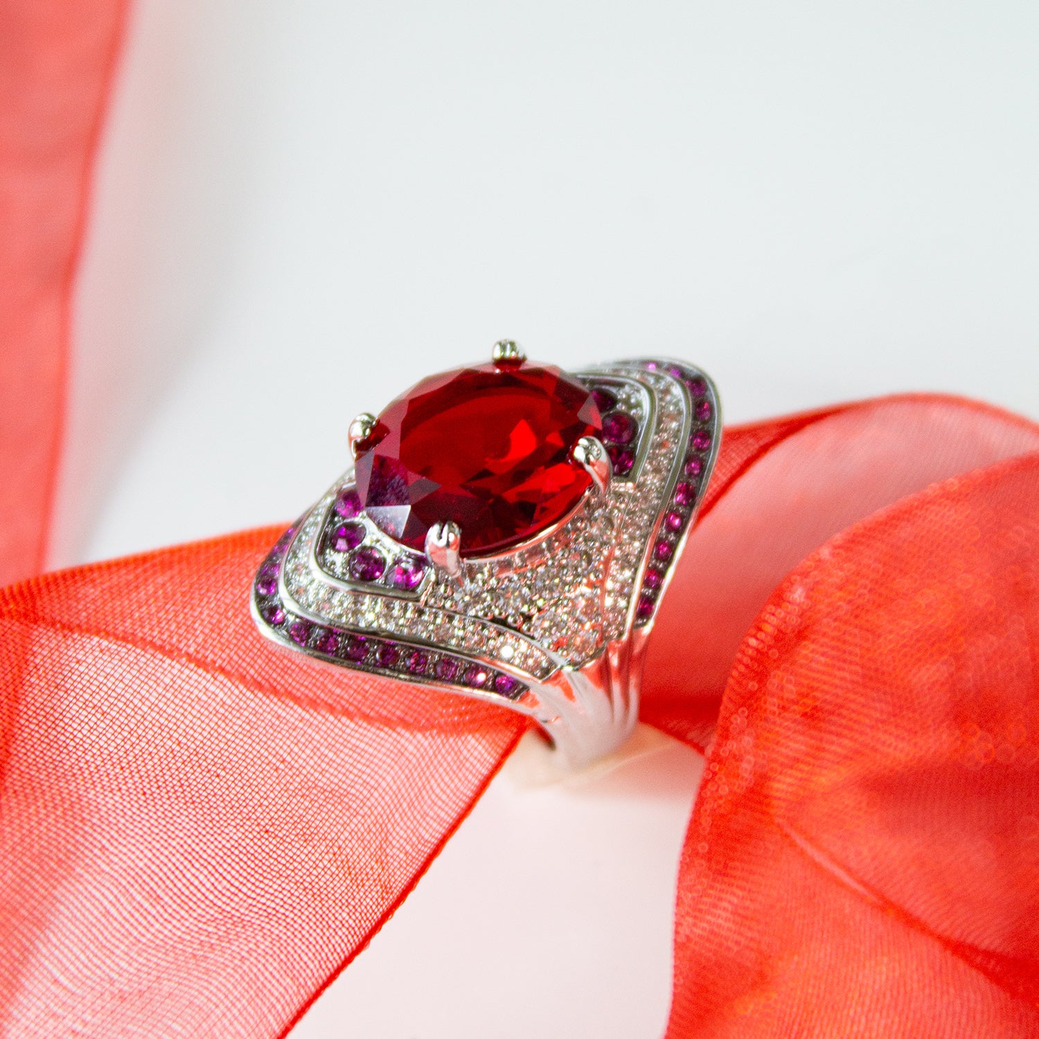 Royal Ruby 925 Sterling Silver Ring - Rings - Pretland | Spiritual Crystals & Jewelry