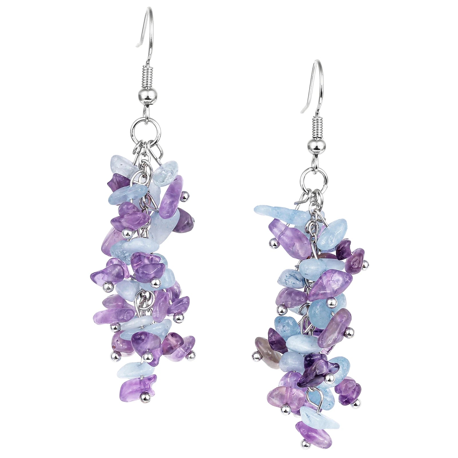Natural Stone Drop Earrings Reiki Healing