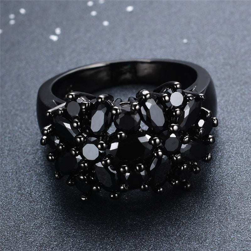 Magnificent Zircon Bouquet Ring - Rings - Pretland | Spiritual Crystals & Jewelry