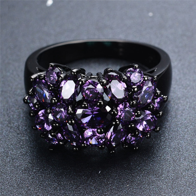 Magnificent Zircon Bouquet Ring - Rings - Pretland | Spiritual Crystals & Jewelry
