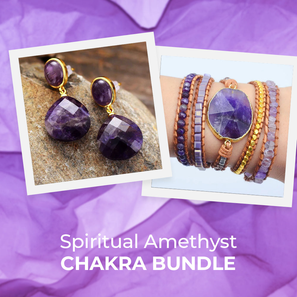 Spiritual Amethyst Chakra Bundle - Bundles - Pretland | Spiritual Crystals & Jewelry