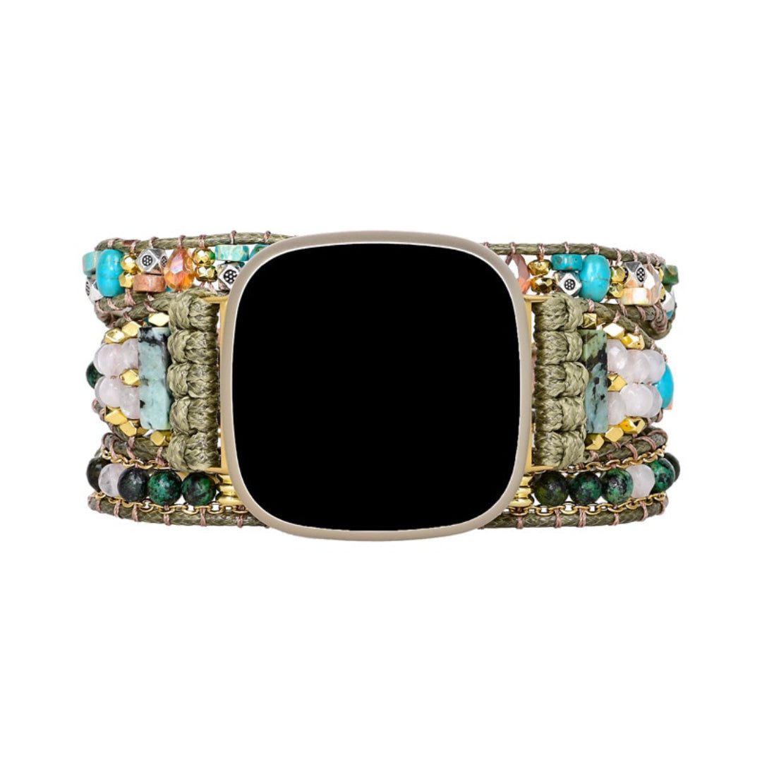 Stylish Turquoise Stone Fitbit Watch Strap - Fitbit Watch Straps - Pretland | Spiritual Crystals & Jewelry