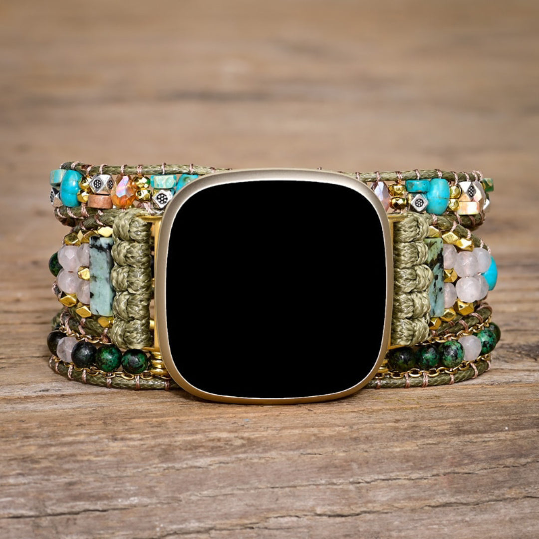 Stylish Turquoise Stone Fitbit Watch Strap - Fitbit Watch Straps - Pretland | Spiritual Crystals & Jewelry