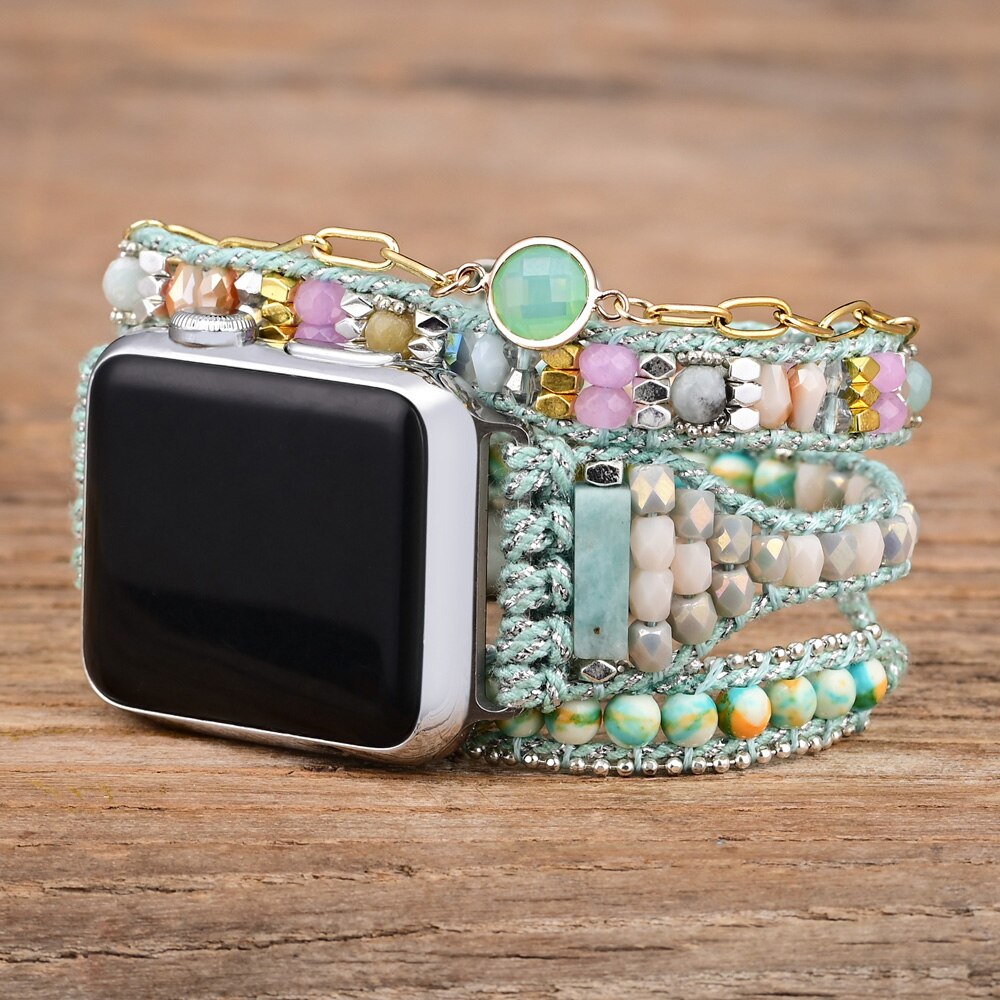 Stylish Turquoise Stone Apple Watch Strap - Apple Watch Straps - Pretland | Spiritual Crystals & Jewelry