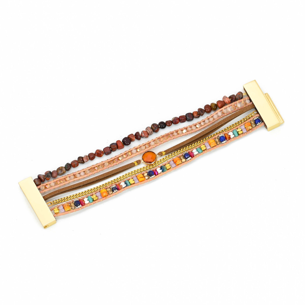 Sunrise Bohemian Cyristal Lapis Bracelet - Wrap Bracelets - Pretland | Spiritual Crystals & Jewelry