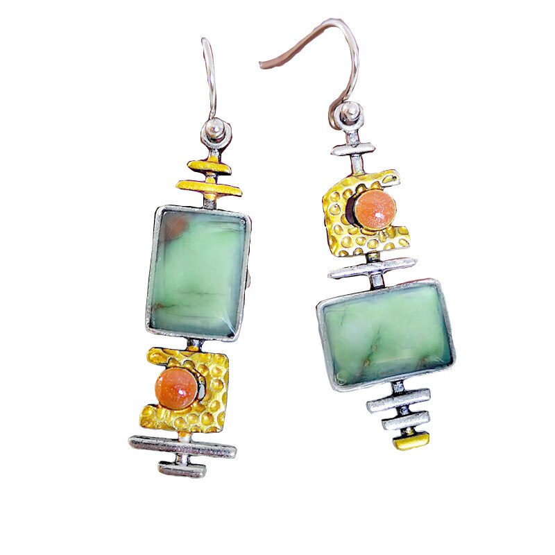Turquoise Dangle Earrings - Earrings - Pretland | Spiritual Crystals & Jewelry