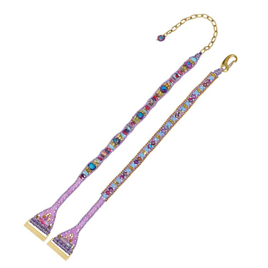 Trendy Purple Jasper Stone Fitbit Watch Strap - Fitbit Watch Straps - Pretland | Spiritual Crystals & Jewelry