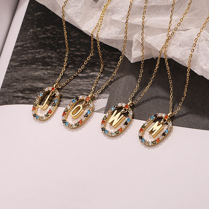 Letter 925 Sterling Silver Necklace - Necklaces - Pretland | Spiritual Crystals & Jewelry