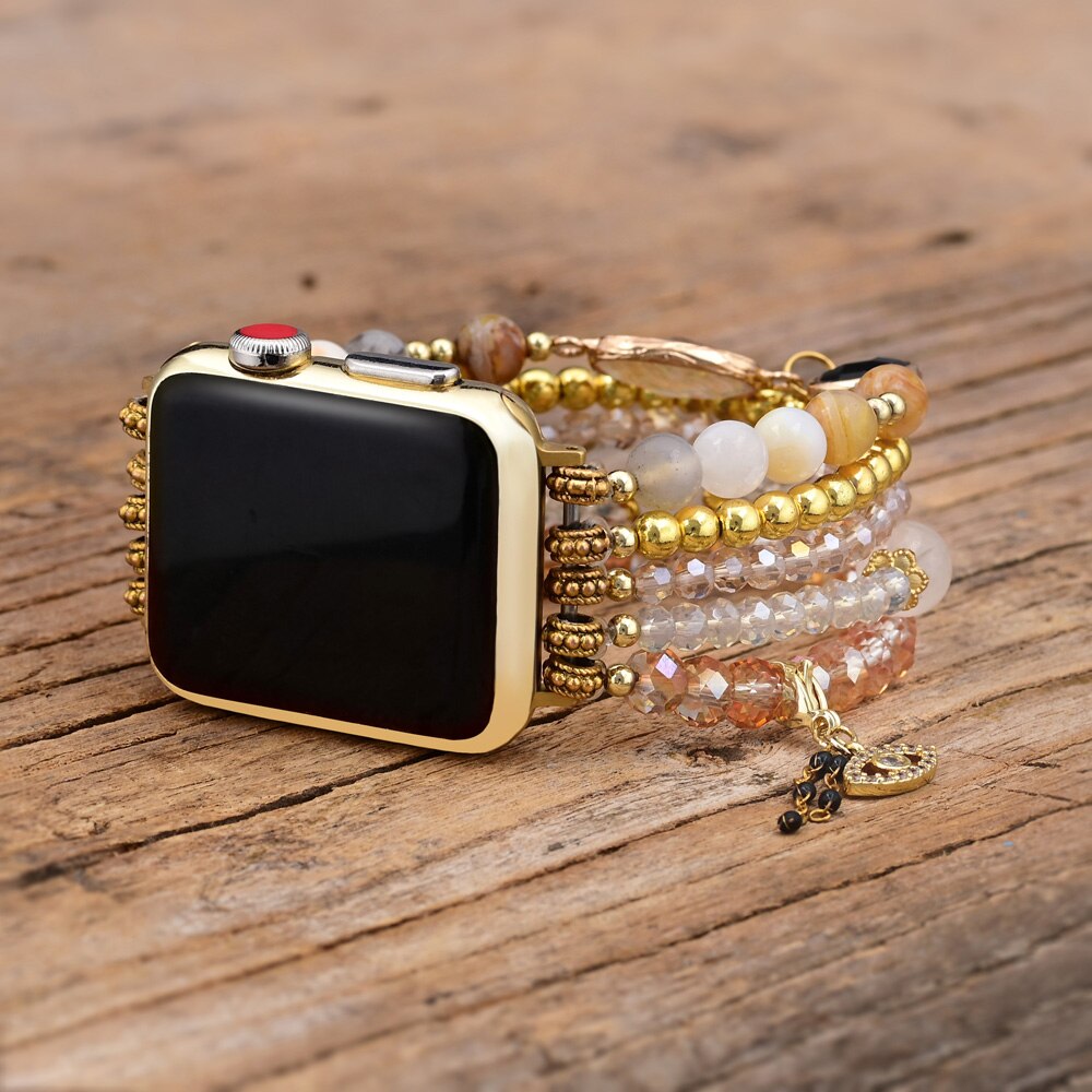 Retro Topaz Elastic Watch Strap - Watch Straps - Pretland | Spiritual Crystals & Jewelry